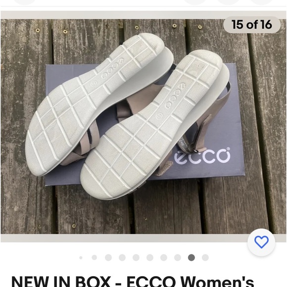 NEW IN BOX - ECCO Women's Felicia Ankle Strap Sandal Wedge (9-9.5) - Picture 12 of 16